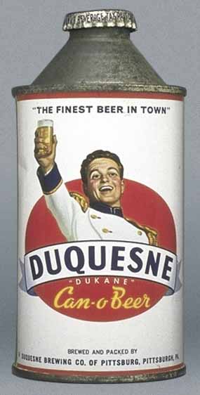 Duquesne Can-o-beer Beer Cone Top Can