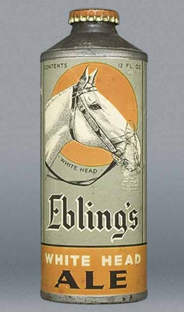 Ebling's White Head Ale Cone Top Can