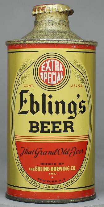 Ebling's Extra Special Beer Cone Top Can