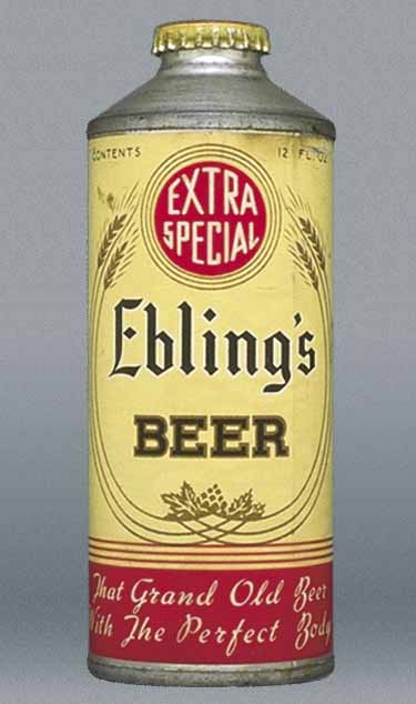 Ebling's Extra Special Beer Cone Top Can