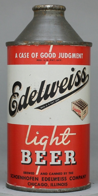 Edelweiss Light Beer Cone Top Can