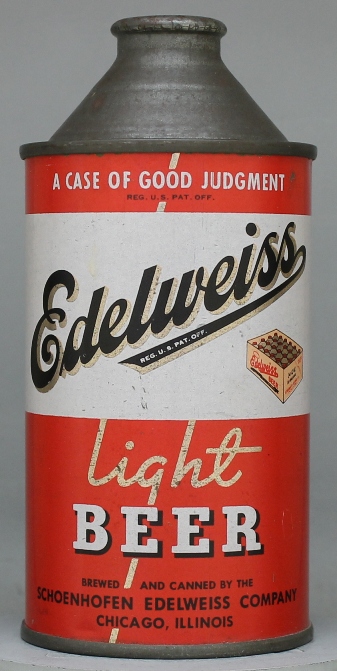 Edelweiss Light Beer Cone Top Can