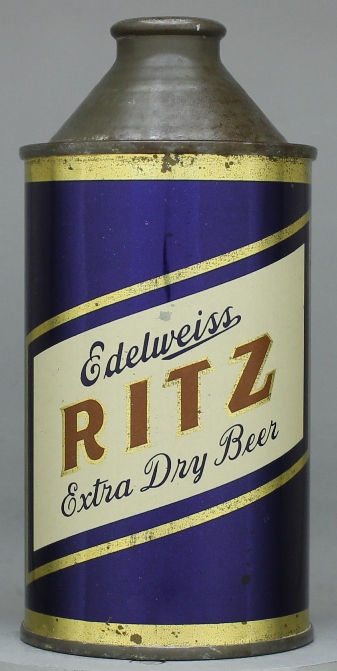 Edelweiss Ritz Extra Dry Beer Cone Top Can
