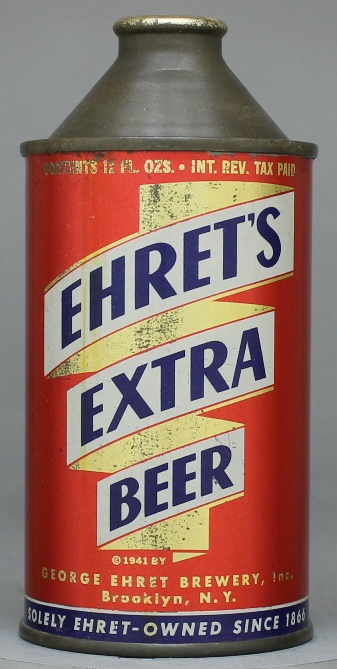 Ehret's Extra Beer Cone Top Can