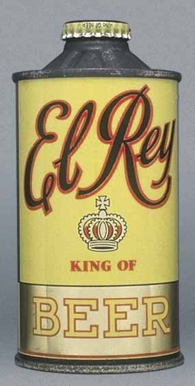 El Rey Beer Cone Top Can
