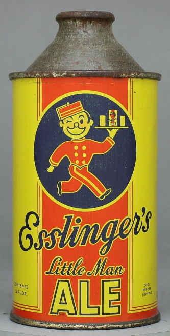 Esslinger's Little Man Ale Cone Top Can