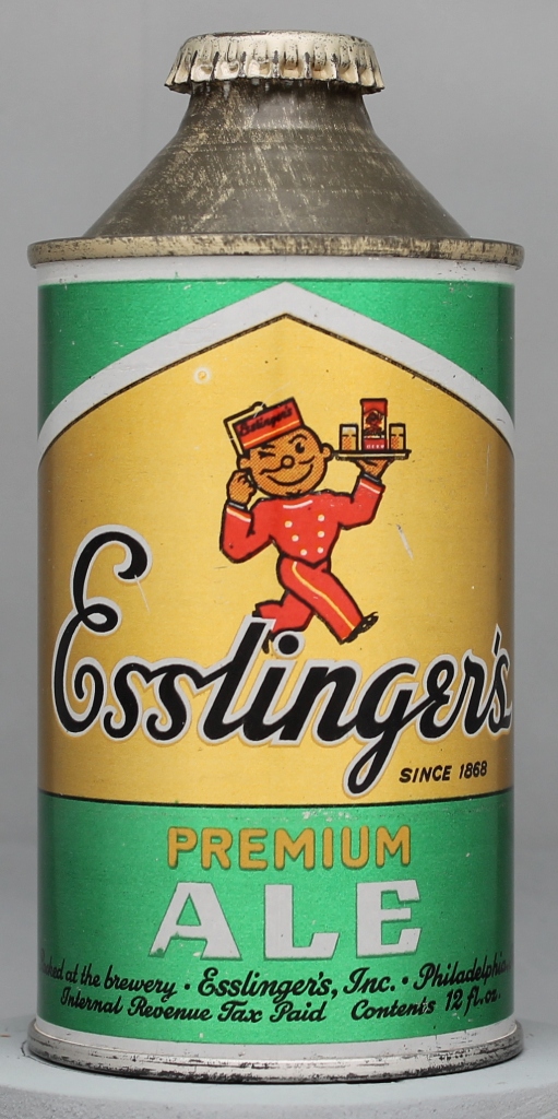 Esslinger's Premium Ale Cone Top Can