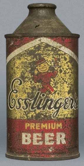 Esslinger's Premium Beer Cone Top Can