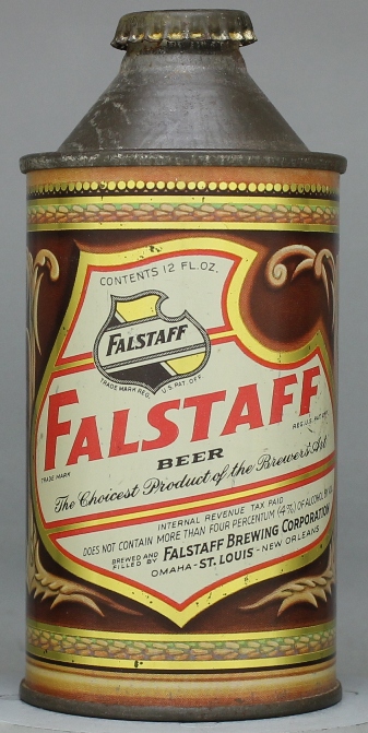 Falstaff Beer Cone Top Can