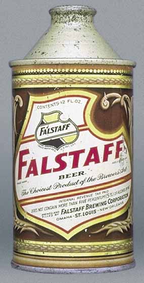 Falstaff Beer Cone Top Can
