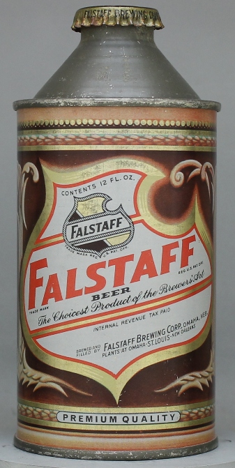 Falstaff Beer Cone Top Can