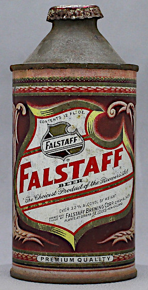 Falstaff Beer Cone Top Can