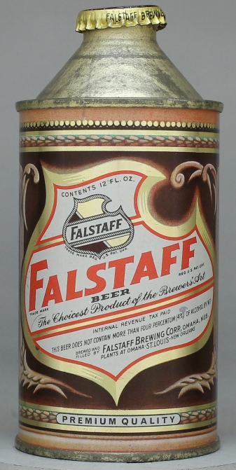 Falstaff Beer Cone Top Can