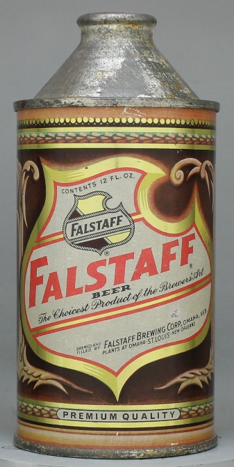 Falstaff Beer Cone Top Can