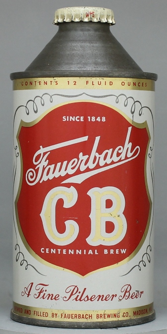 Fauerbach Cb...pilsener Beer Cone Top Can