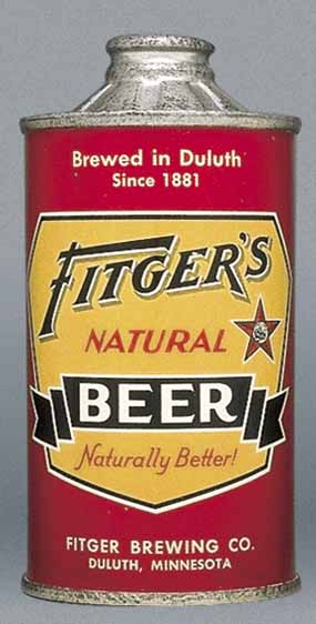 Fitger's Natural Beer Cone Top Can