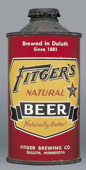 Fitger's Natural Beer Cone Top Can