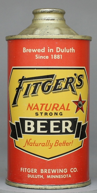 Fitger's Natural Beer Cone Top Can