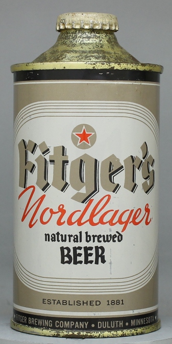 Fitger's Nordlager Natural Beer Cone Top Can