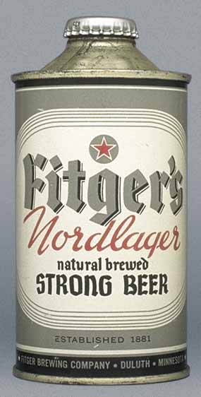 Fitger's Nordlager Natural Beer Cone Top Can