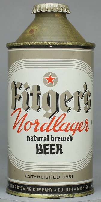 Fitger's Nordlager Natural Beer Cone Top Can