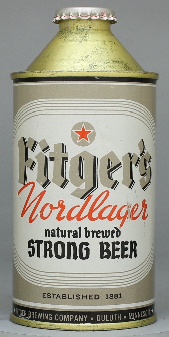 Fitger's Nordlager Natural Beer Cone Top Can