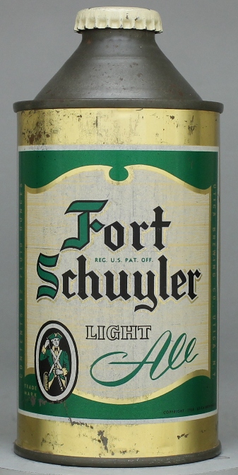 Fort Schuyler Light Ale Cone Top Can