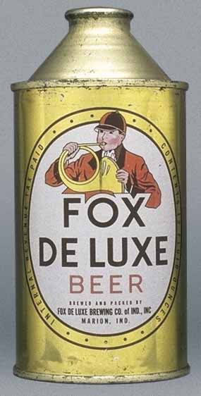 Fox Deluxe Beer Cone Top Can