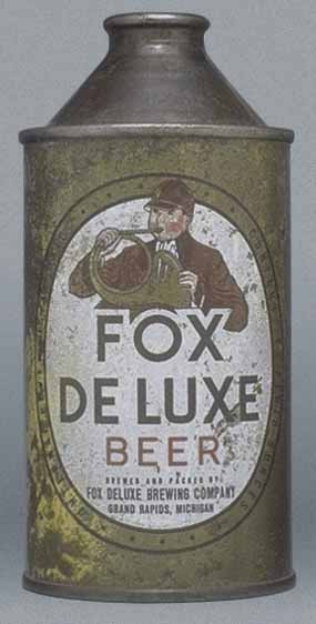 Fox Deluxe Beer Cone Top Can
