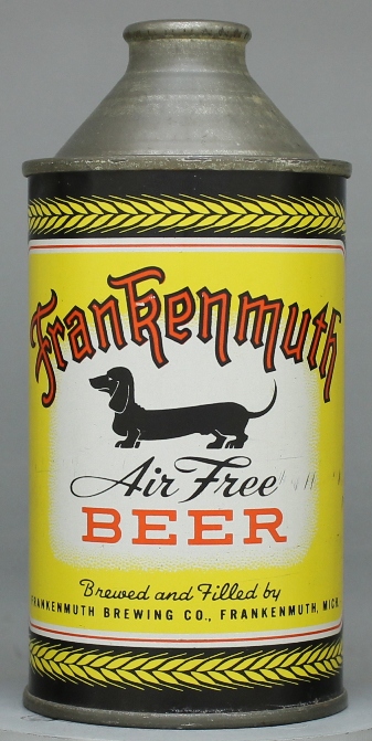 Frankenmuth Air Free Beer Cone Top Can