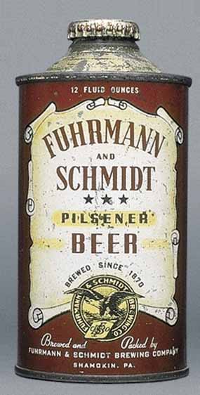 Fuhrmann And Schmidt Pilsener Beer Cone Top Can