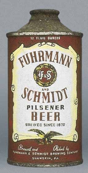 Fuhrmann And Schmidt Pilsener Beer Cone Top Can