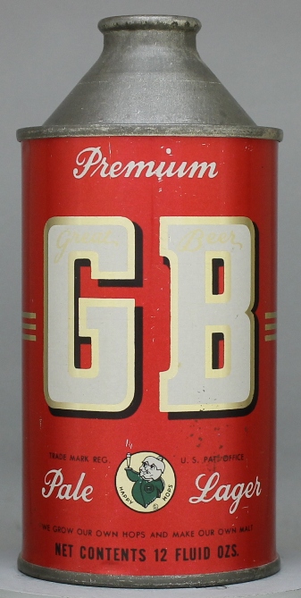 Gb Premium Pale Lager Beer Cone Top Can