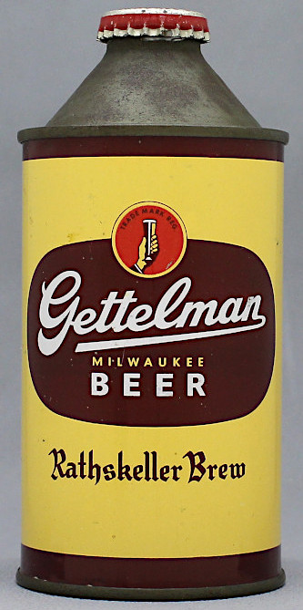 Gettelman Rathskellar Beer Cone Top Can