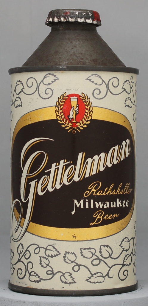 Gettelman Rathskeller Milwaukee Beer Cone Top Can