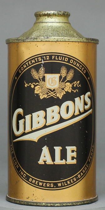 Gibbons Ale Cone Top Can