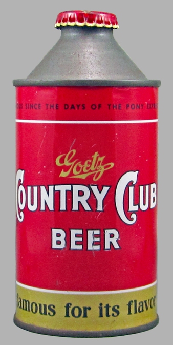 Goetz Country Club Beer Cone Top Can