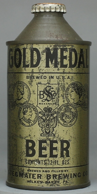 Gold Medal Beer Cone Top Can