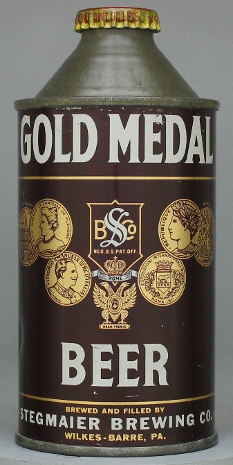 Gold Medal Beer Cone Top Can