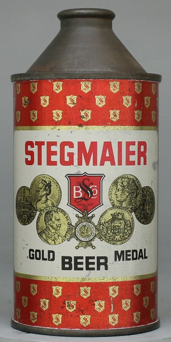 Stegmaier Gold Medal Beer Cone Top Can