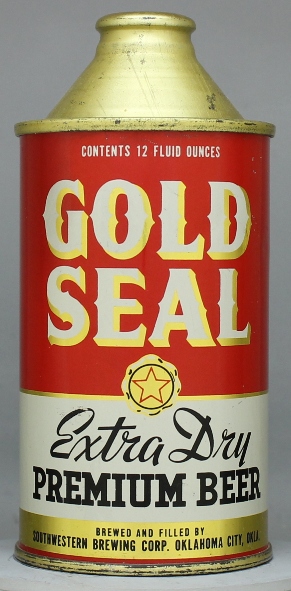 Gold Seal Extra Dry Beer Cone Top Can