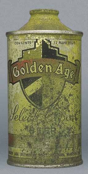 Golden Age Select Export Beer Cone Top Can