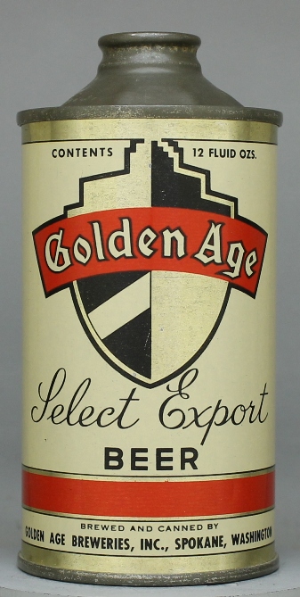 Golden Age Select Export Beer Cone Top Can