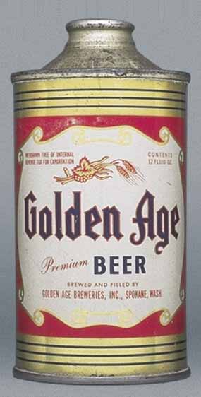 Golden Age Premium Beer Cone Top Can