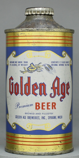 Golden Age Premium Beer Cone Top Can