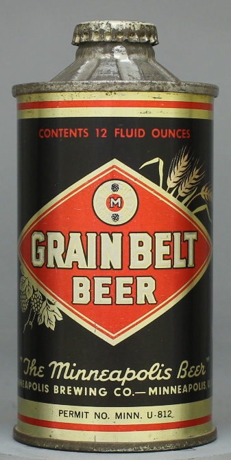 Grain Belt Beer Cone Top Can