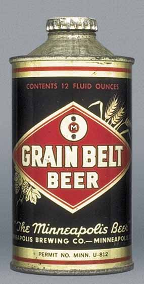 Grain Belt Beer Cone Top Can