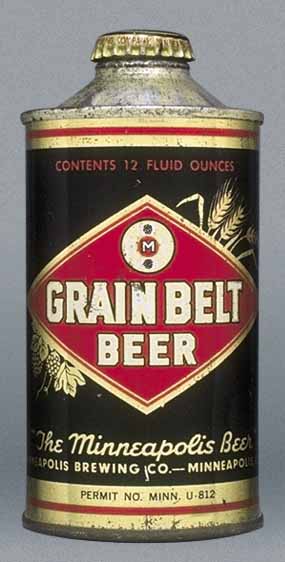 Grain Belt Beer Cone Top Can