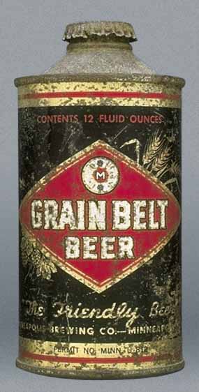Grain Belt Beer Cone Top Can