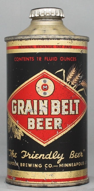 Grain Belt Beer Cone Top Can